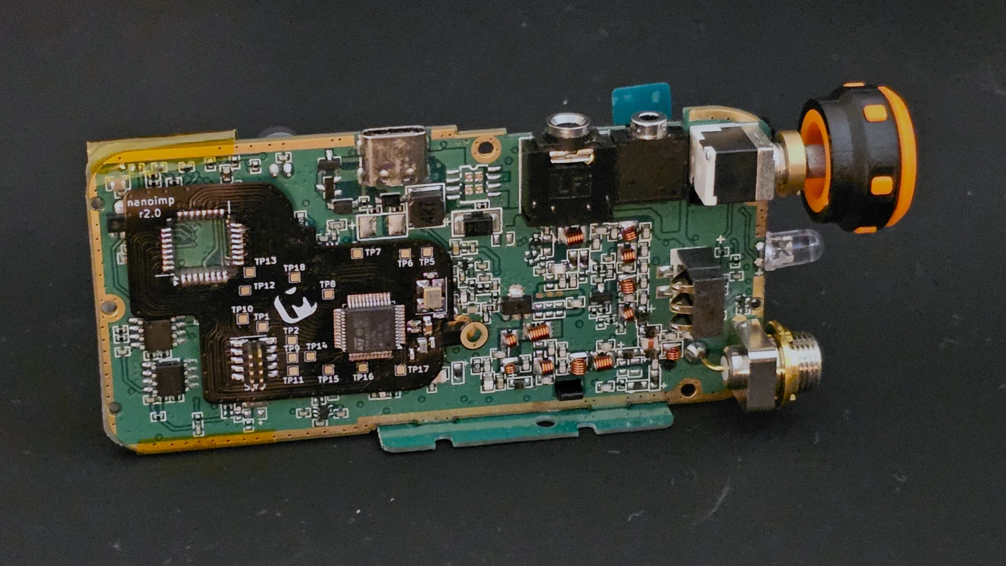 nanoimp Mk II installed on the radio board
