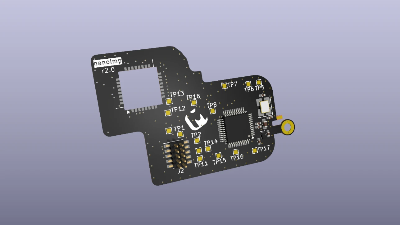 nanoimp Mk II KiCAD render