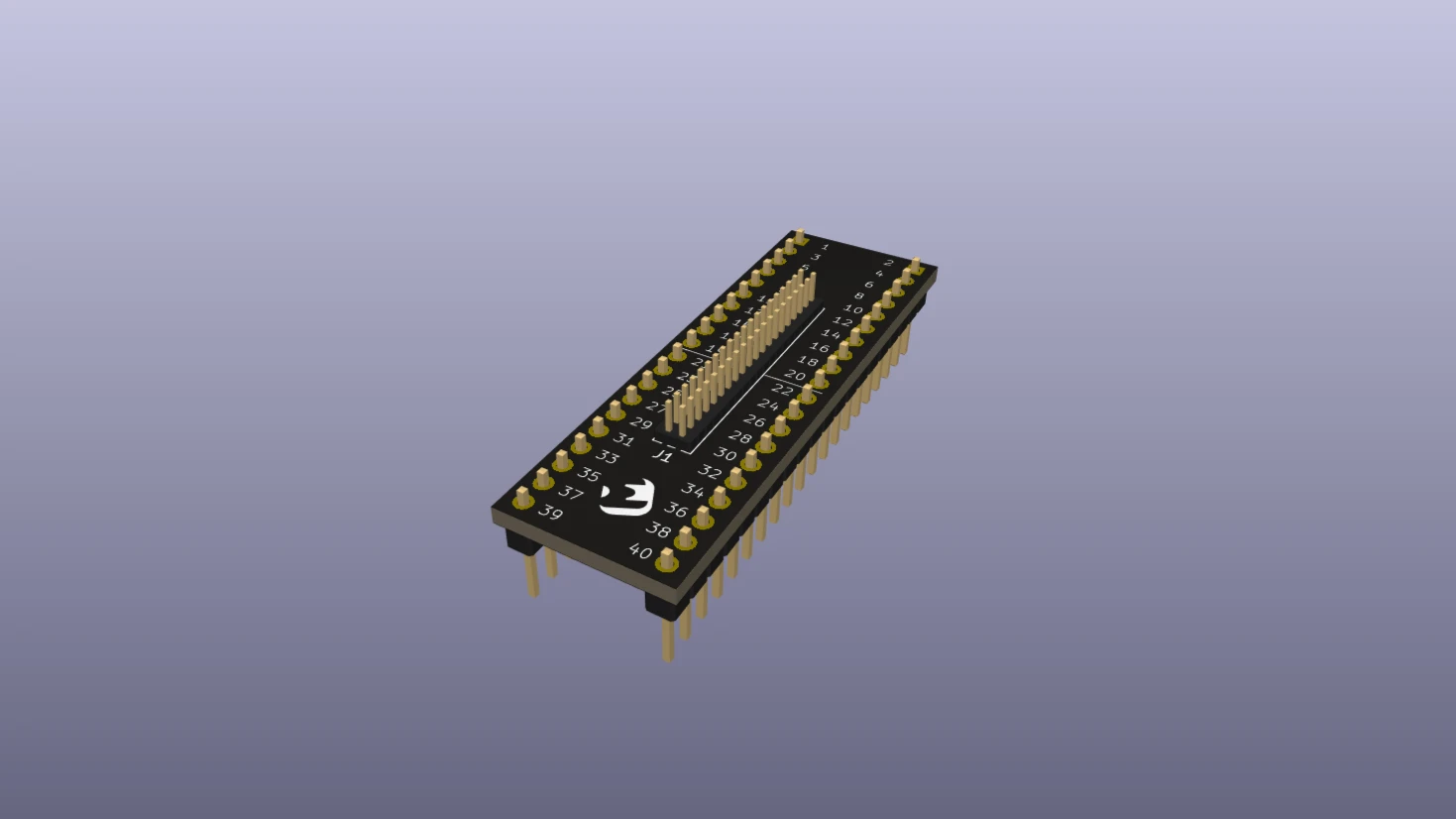 Board 3D View in KiCAD